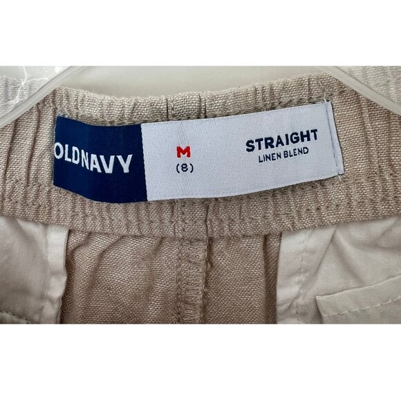 NWT Old Navy Kids Linen Blend Pants | Size M (8) | Beige - Picture 5 of 7